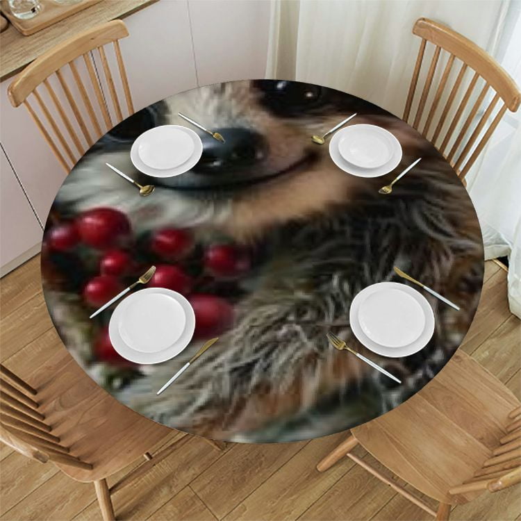 Akjvoe Cute Sloth Print Classic Round Table Cloth,Table Cover ...
