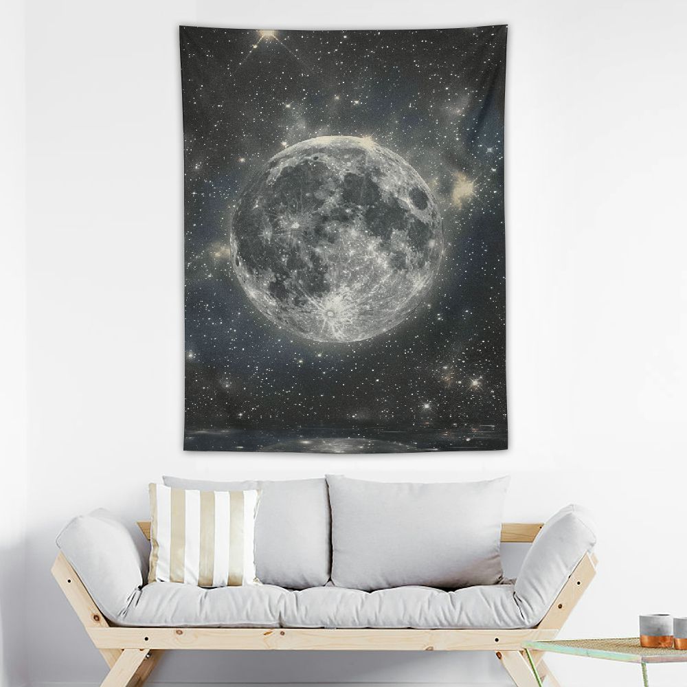 Tapisserie Spatiale Laser - Décoration Galaxie Et Vaisseau Spatial - Big Emporium Store