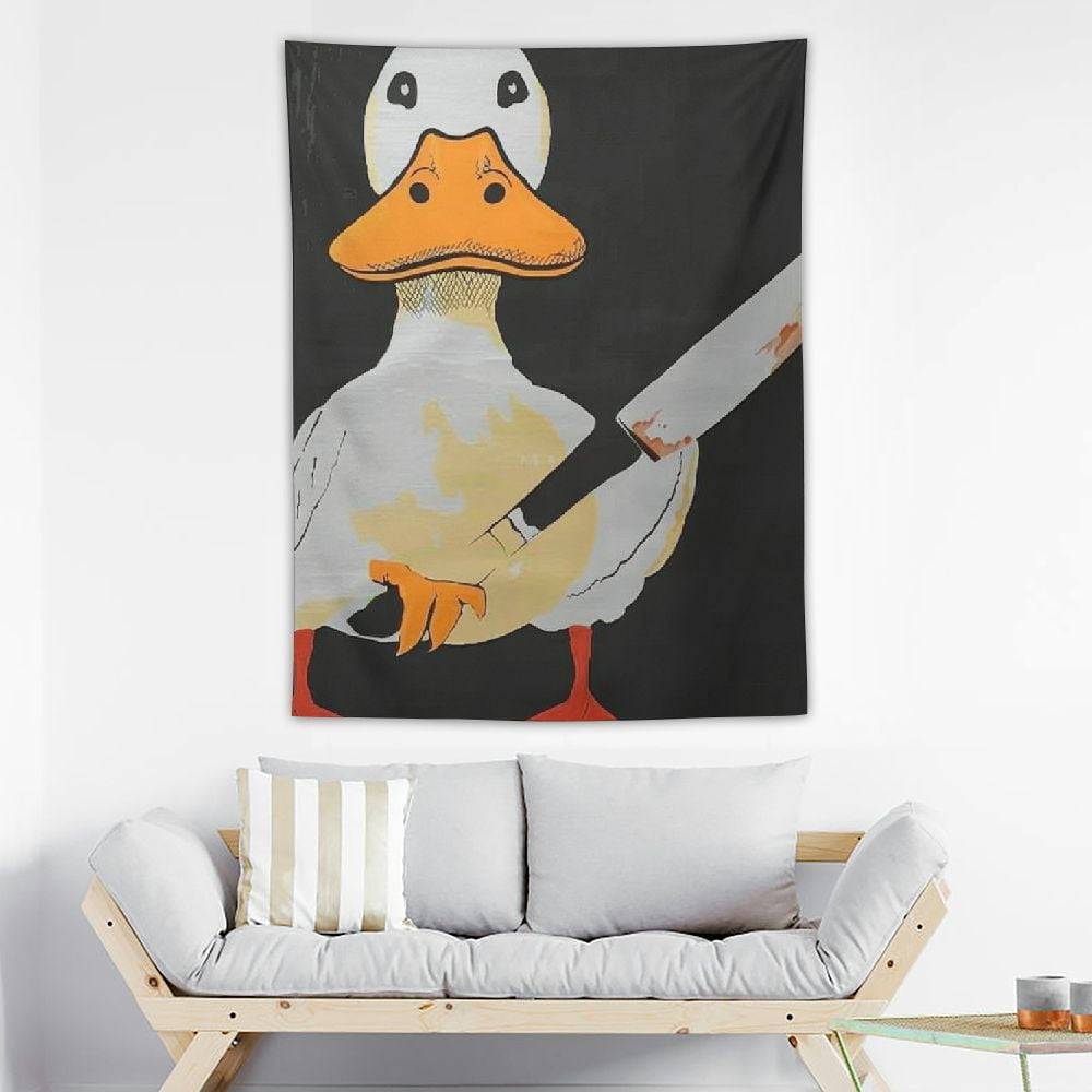 Akjvoe Peace Was Never An Option Goose Duck Wall Tapestry for College Dorm Bedroom And Living Room Meme Funny Tapestries Hanging for Home Decor Men 30x40in Walmart
