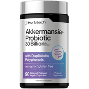 Akkermansia Muciniphila Probiotic | 30 Billion | 90 Capsules | with Advanced Prebiotic & Duplibiotic Polyphenols Complex |by Horb ach