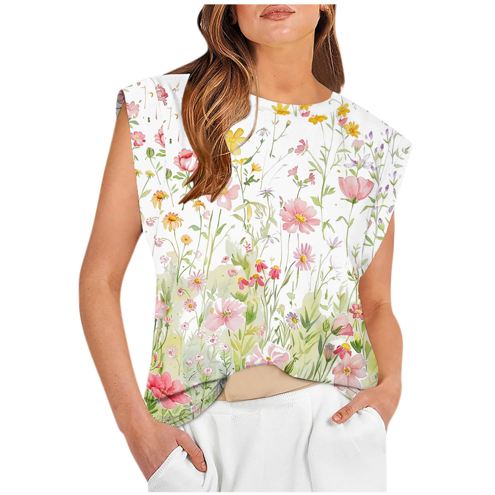 Akklian Tank Top Multipack Women Spring Basics for Women 2024 Oversized