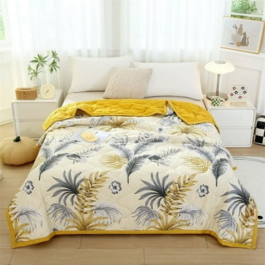 Aklomer Clearance Queen Size Cooling Comforter,Washable Hypoallergenic Reversible Quilt,Lightweight Soft Breathable Cooling Quilt- Stay Cool All Night