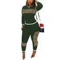 thumbnail image 1 of Akmipoem 2 Piece Outfits Women Leopard Sweatsuit Tracksuit Jogging Suit Activewear Sets, 1 of 5