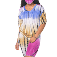 thumbnail image 1 of Akmipoem 2 Piece Outfits for Women Workout Sets Summer Tie Dye Biker Short Sets, 1 of 5
