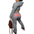 thumbnail image 1 of Akmipoem Women 2 Piece Outfits Tracksuit Crop Hoodie Jogger Sweatsuit Jogging Sets, 1 of 6