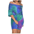 thumbnail image 1 of Akmipoem Women Two Piece Activewear Tie Dye Outfits Biker Short Sets Workout Tracksuit, 1 of 5
