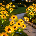 thumbnail image 1 of Akmoler Pathway Solar Lights Outdoor Waterproof, 2PCS Sunflower Solar Lights Outdoor Halloween Yard Decor for Garden, Patio, Lawn, Pathway, Walkway Sidewalk, 1 of 8