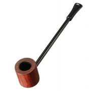 AkoaDa 1pc Black\/Coffee 2 Colors Wood Pipe Smoking Pipes Portable Smoking Pipe Herb Tobacco Pipes Grinder Smoke Gifts  Supplies