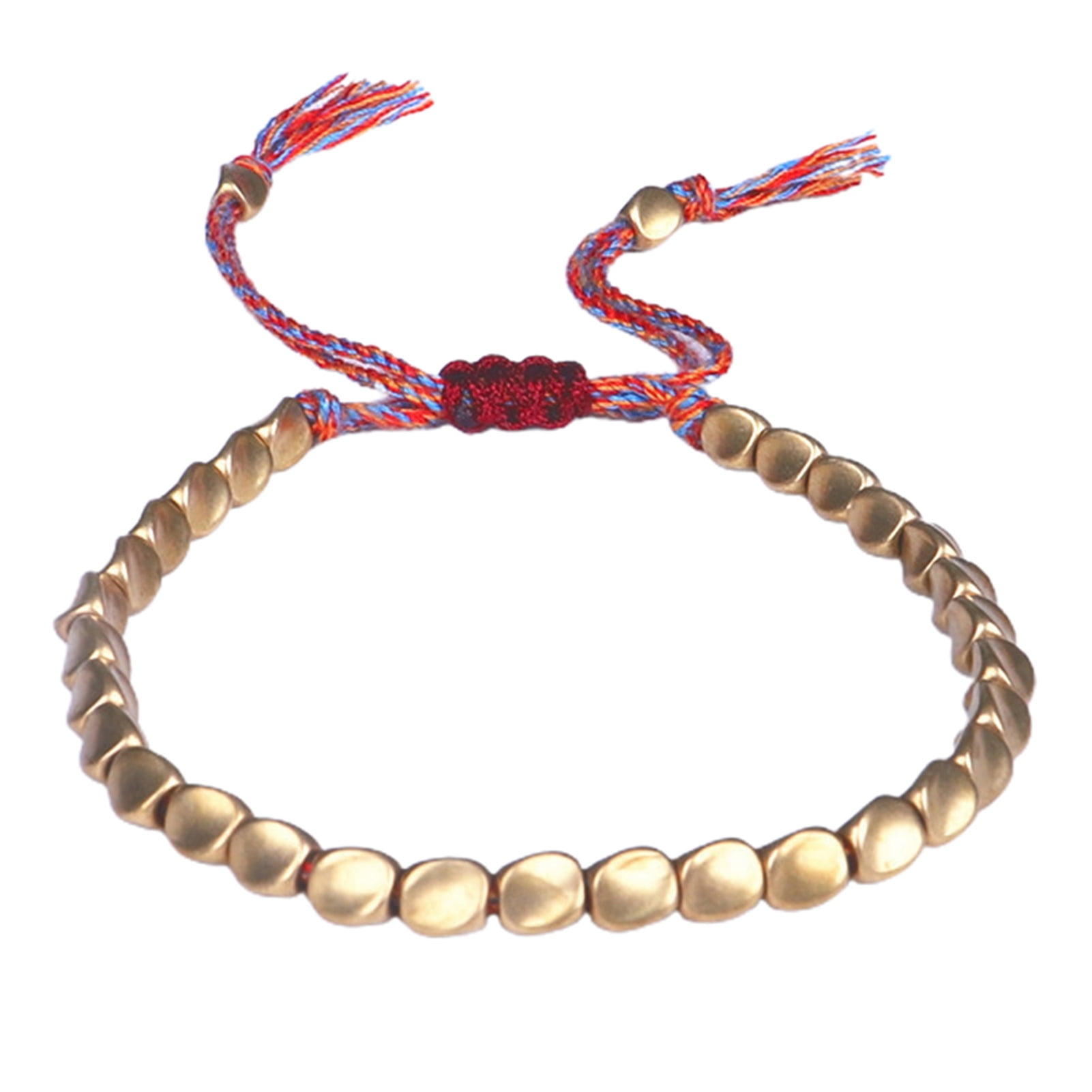 Protective Silver Tibetan Buddhist Lucky Knot Bracelet