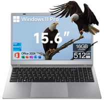 Akocrsiy 15.6" Laptop Computer, 16GB RAM 512GB SSD, Intel Pentium 6500Y (up to 3.4GHz) with Microsoft Office, Windows 11 Pro Laptop, 1920*1080 IPS Display WiFi5 BT5.0 for Business Student