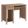 thumbnail image 1 of Benjara Akol Computer Desk- Keyboard Drawer and Storage- 39 Inch- Dark Taupe, 1 of 6