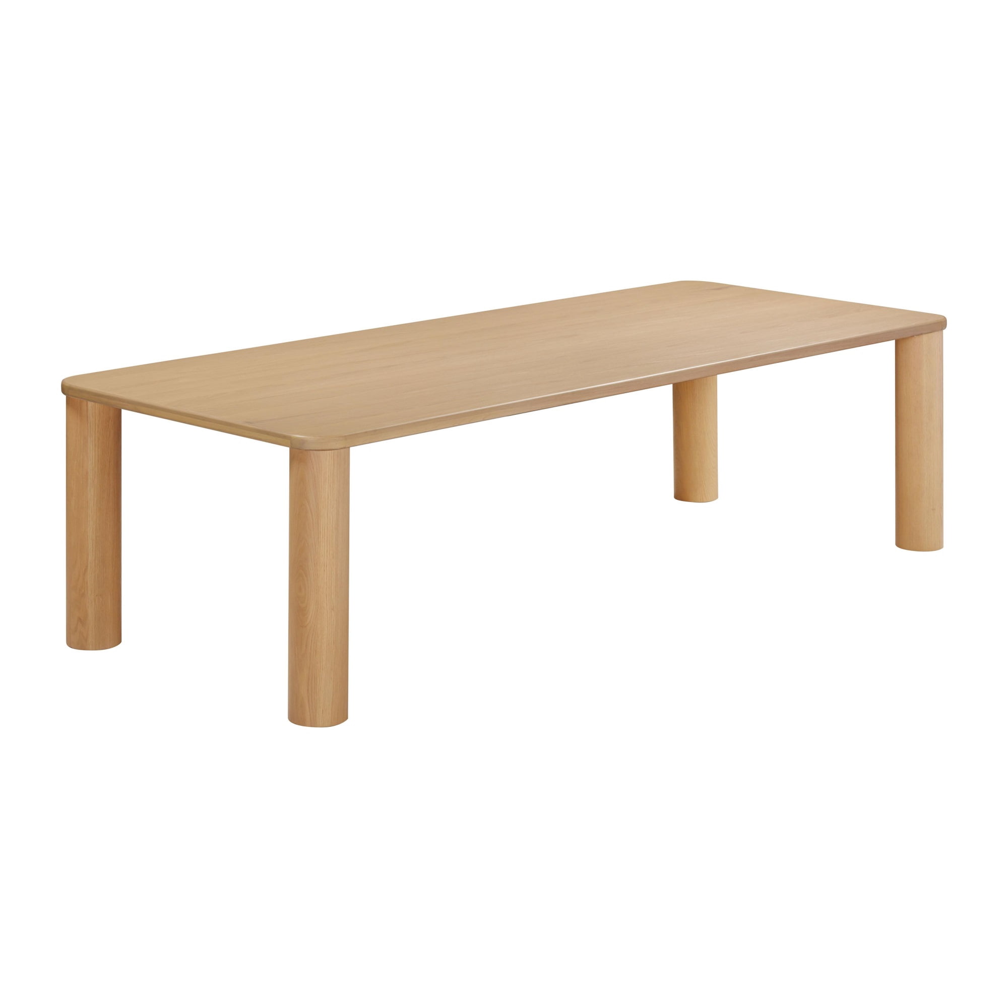 Rectangular Oak Table Akola Natural Oak Rectangular Dining Table - Walmart.com