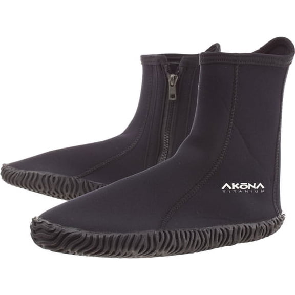 Akona 3mm Standard Boot (Black, Mens 5 / Womens 6)