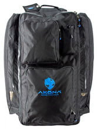Black Durable Rolling Travel Gear Bag with Multiple Pockets