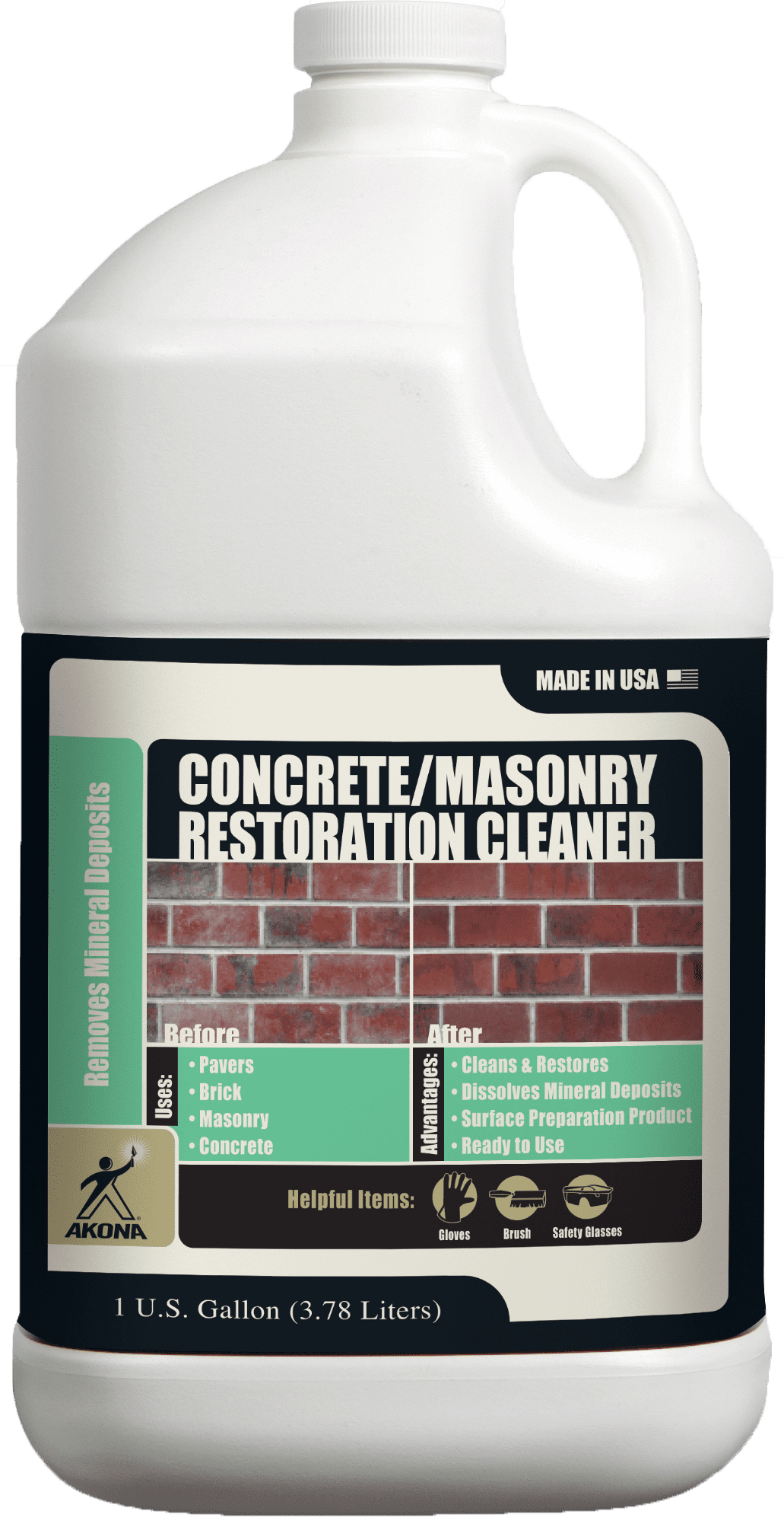 Akona Concrete/Masonry Restoration Cleaner Citric Acid, Unscented