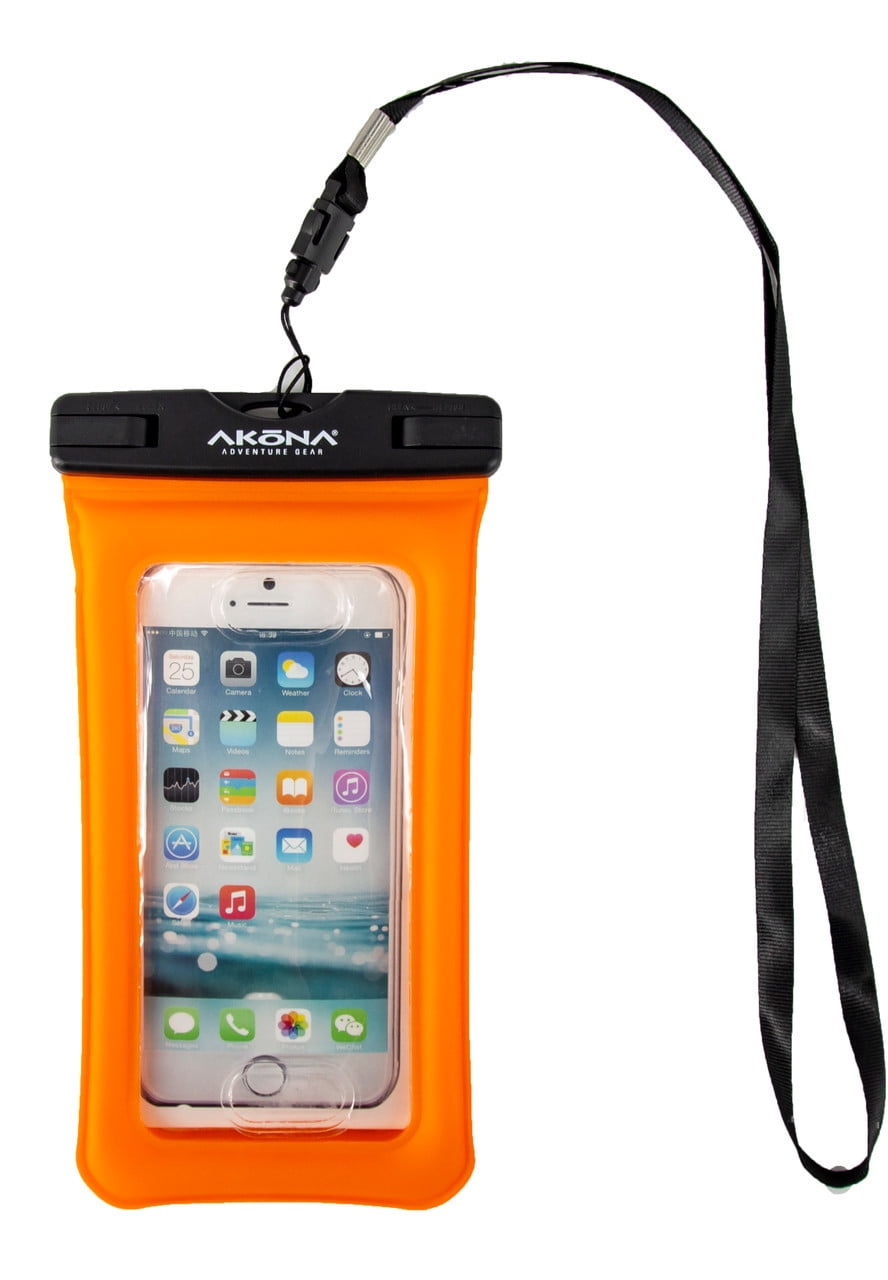 Akona Gobi Floating Waterproof Case for Cell phones Pink (Orange)