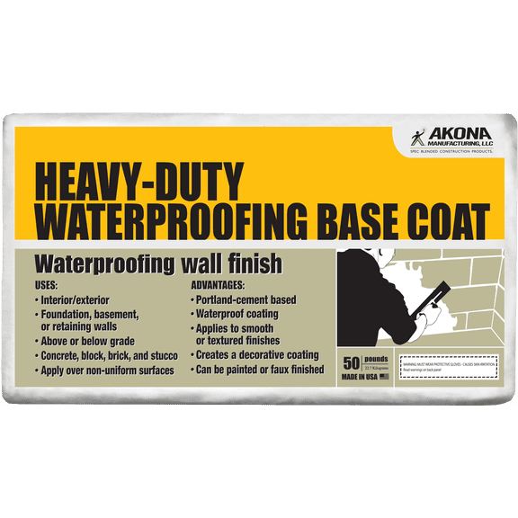 Akona Heavy-Duty Waterproofing Base Coat 50 Pounds