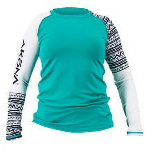 Akona Long Sleeve Women's Rash Guard Scuba Diving, Snorkeling, Teal