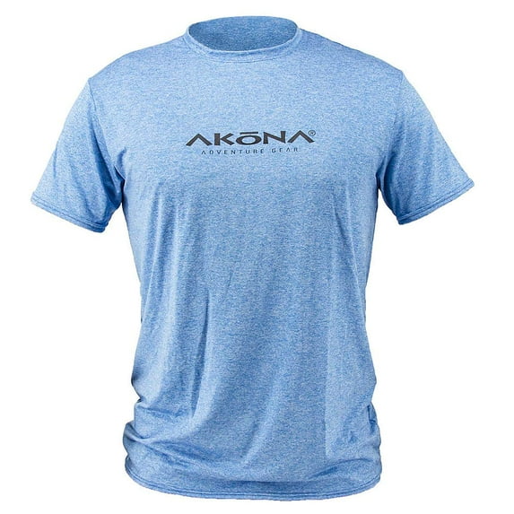 Akona Men's SS Sun Shirt (Blue, Small)