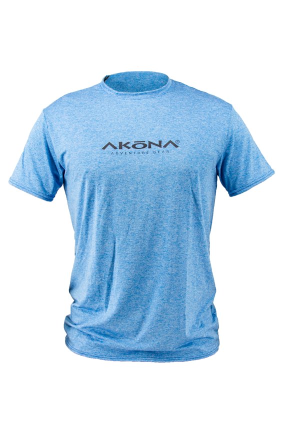 Short Sleeve Rash Guard Scuba Diving, Snorkeling, Blue