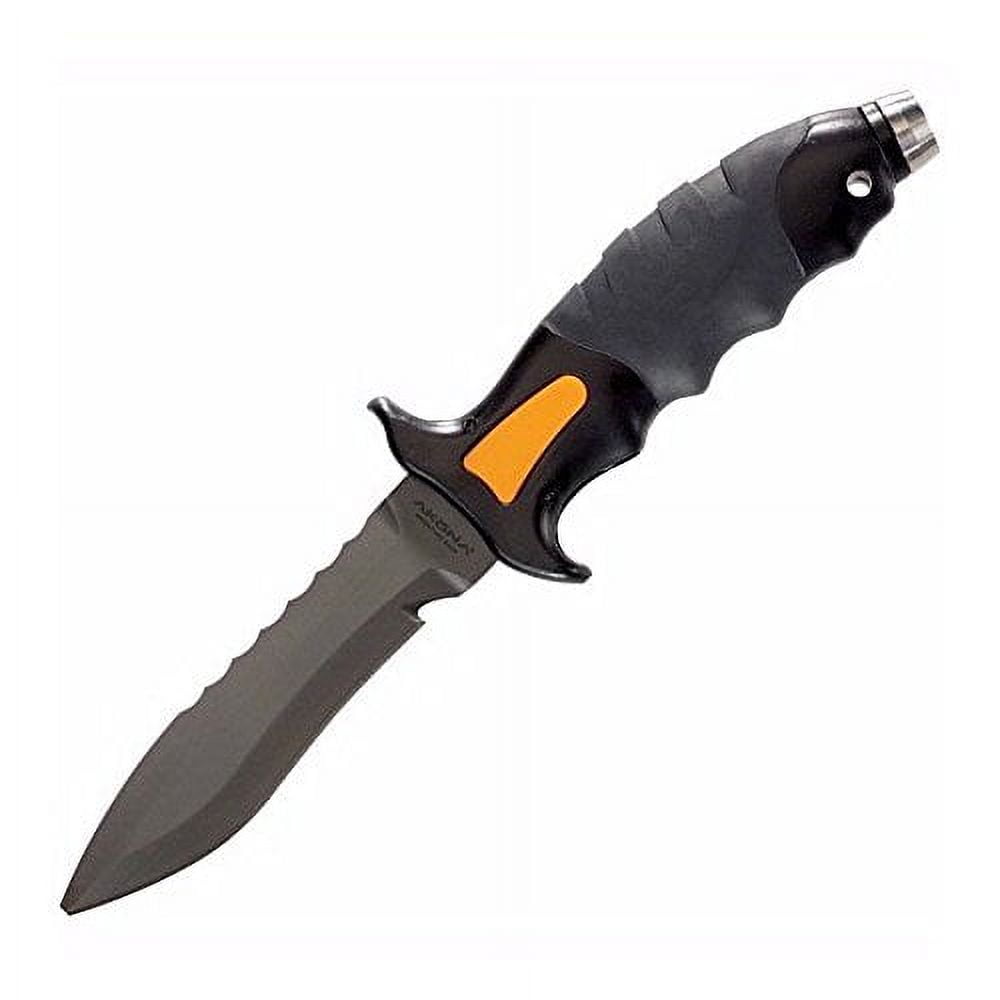 Akona Talon Dive Knife with Pressure Locking Sheath in Stainless Steel or Titanium