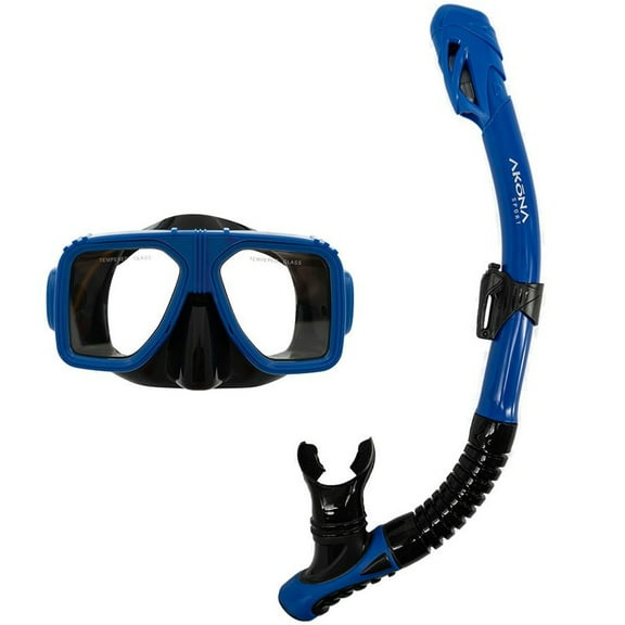Akona Two Lens Mask & Dry Snorkel Set