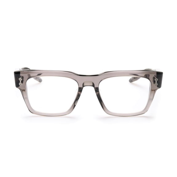 Akoni Men's Columba Translucent Grey Rectangular Eyeglasses With Thick Temples Grey
