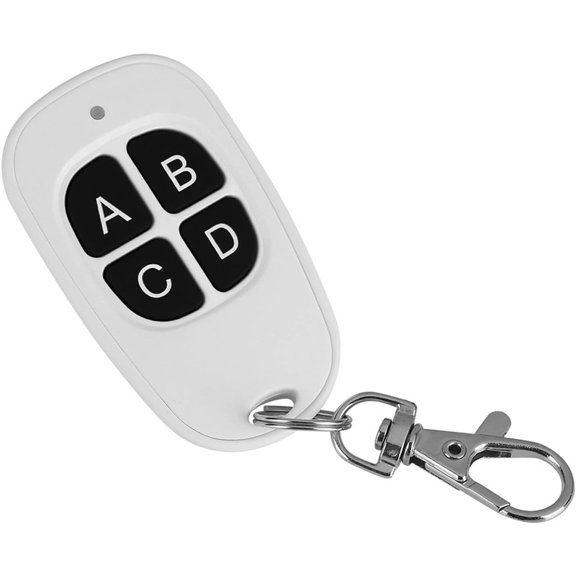Akozon EV1527 Wireless Remote Control, 433MHz 1~4 Channel RF Wired 2 3 Channels for Easy Garage Button Control, Fixed Frequency Transmitter, Easy Control (4#)