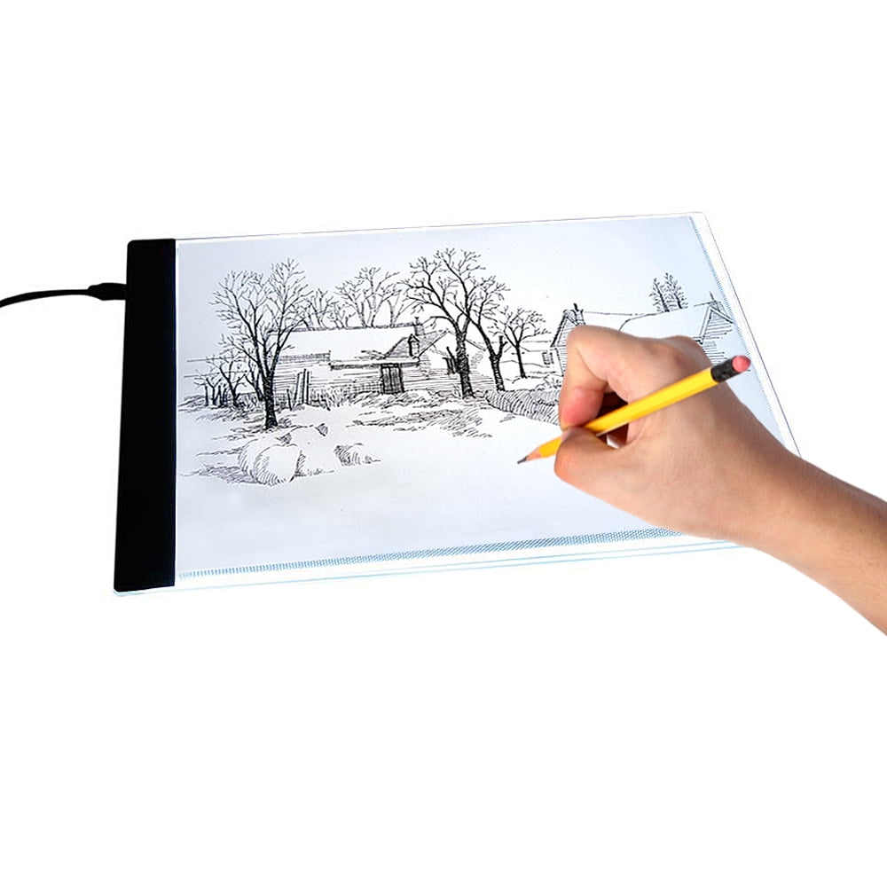 LED Tracing Light Box, Portable Thin Lightbox Drawing A6 Art Flip Book Kit  Copy Board Diamond Painting Up Pad Eye Protection Brightness Artcraft Gift  for Kids Artists Animation Sketching : : Home