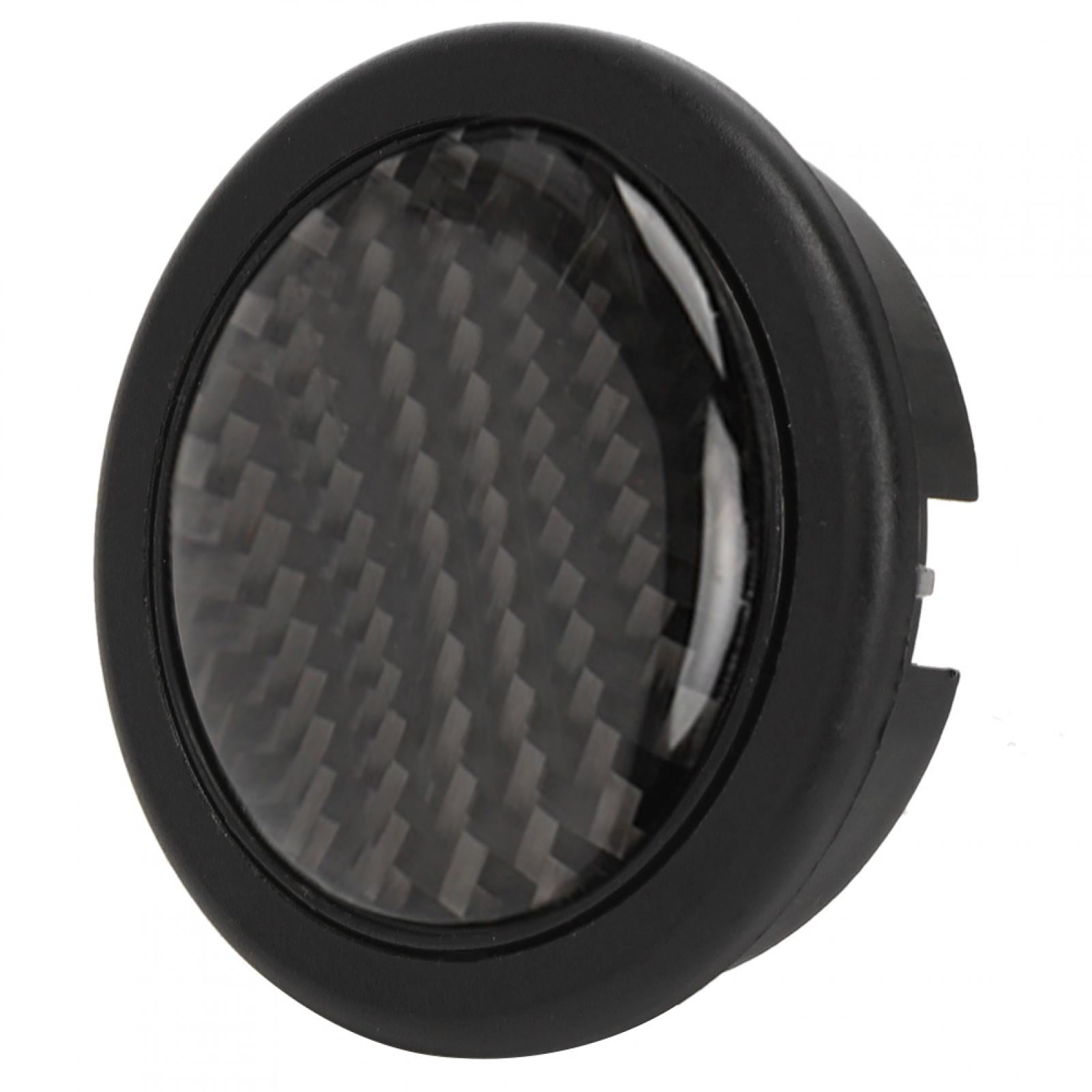 Akozon Steering Wheel Horn Button, Carbon Fiber Car Horn Push Button