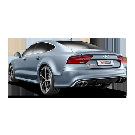 Akrapovic Evolution Line Cat Back Exhaust System for 2014-2017 Audi RS7 Sportback with Titanium & Carbon Tips