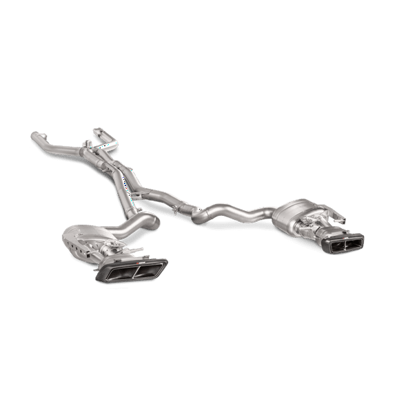 Akrapovic Evolution Line Cat Back Exhaust System for 2016-2017 Mercedes-Benz C63 AMG Coupe with Titanium and Carbon Tips