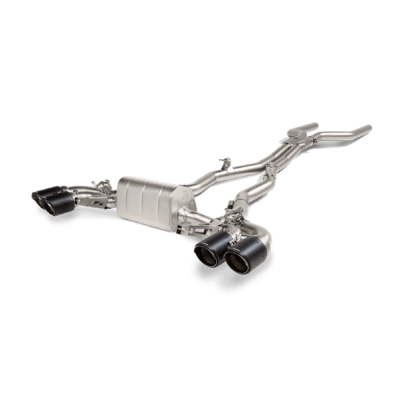 Akrapovic Evolution Line Cat-Back Exhaust System for 2021 BMW M8 and M8 Competition (F91/F92) with Titanium Construction and Carbon Tips