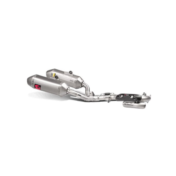 Akrapovic S-H2MR9-QTA Racing Line Full System Dual Exhaust - Titanium Mufflers with Spark Arrestor
