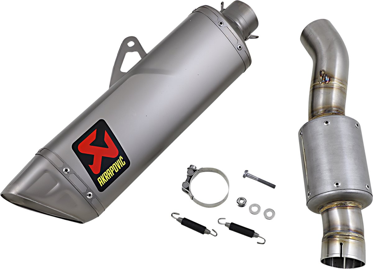 Akrapovic Titanium Slip-On Muffler w/Resonator (S-H10SO25-APLT)