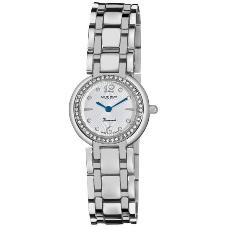 Akribos XXIV Women\'s Watch Akribos XXIV AK475WT Automatic Skeleton Pave Gold Tone  main image 3