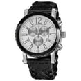 thumbnail image 1 of Akribos XXIV Men's Swiss Quartz Water Resistant Braided Black Strap Chronograph Watch, 1 of 4