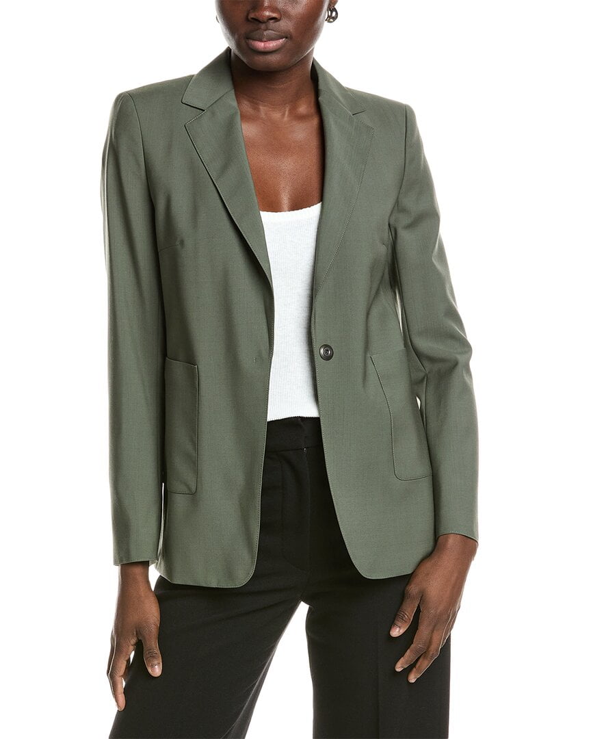 Akris Punto womens Wool-Blend Blazer, 4, Green - Walmart.com