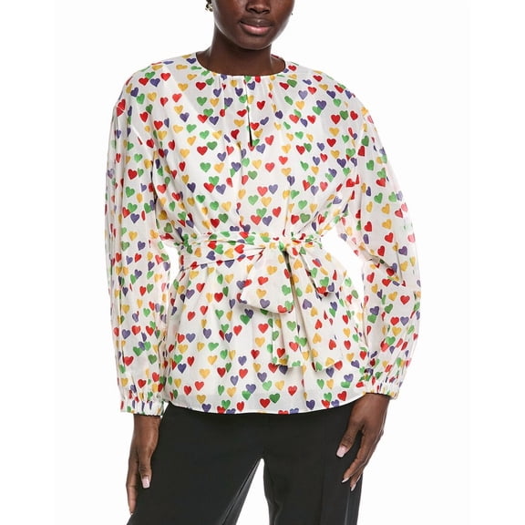 Akris womens Blouse, 10, White