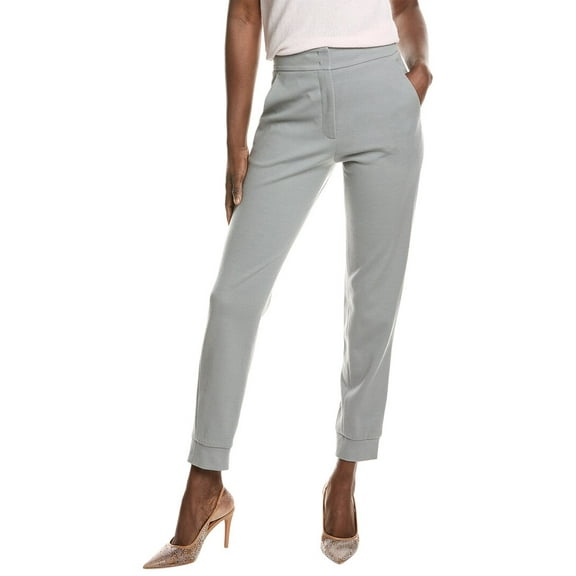 Akris womens Christopher Wool-Blend Pant, 2, Grey