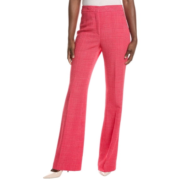 Akris womens Farida Wool-Blend Pant, 6, Red