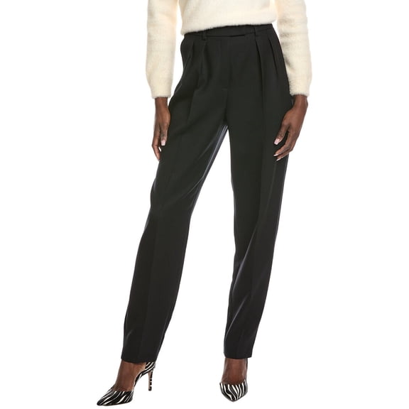 Akris womens Fidelia Wool Pant, 12, Black