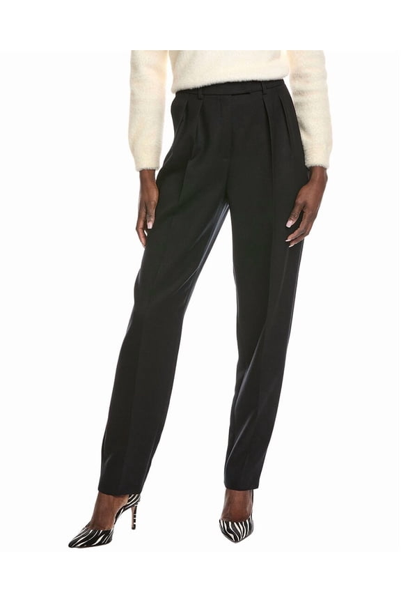 womens Fidelia Wool Pant, 4, Black