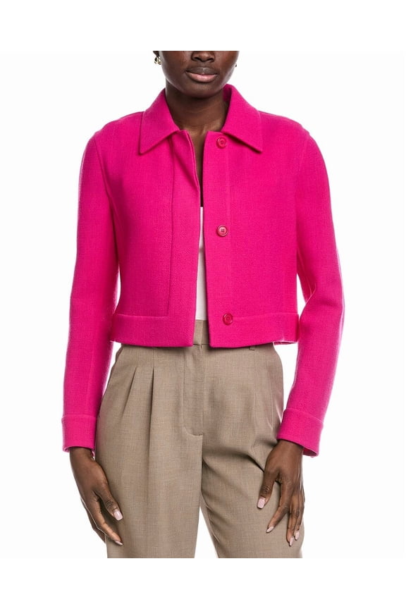womens Lewitt Wool Jacket, 10, Pink