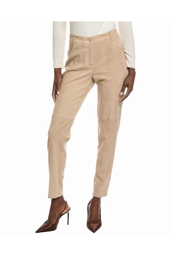 womens  Magda Suede Pant, 10, Brown