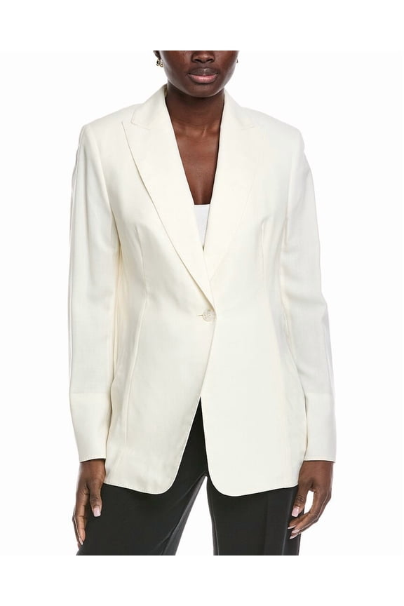 womens  Martin Wool-Blend Blazer, 12, White
