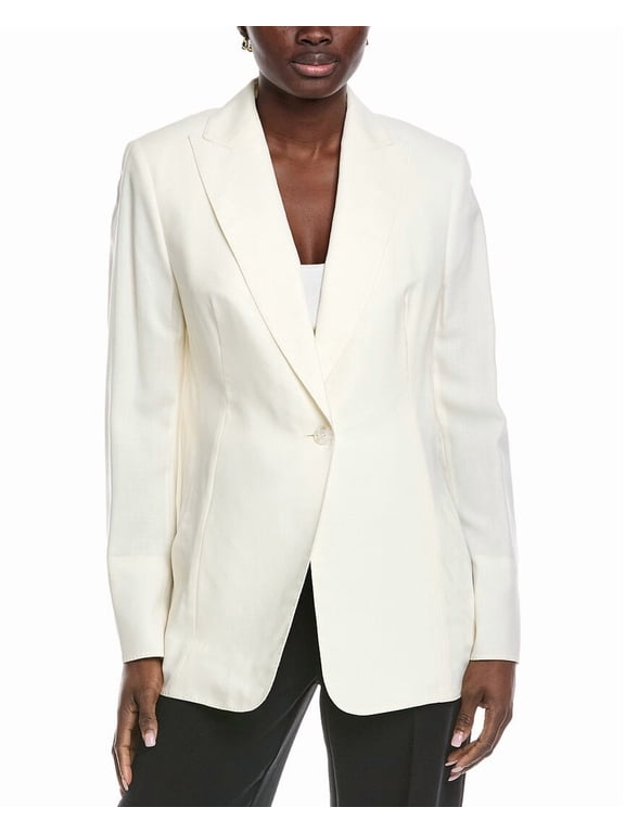 womens Martin Wool-Blend Blazer, 12, White