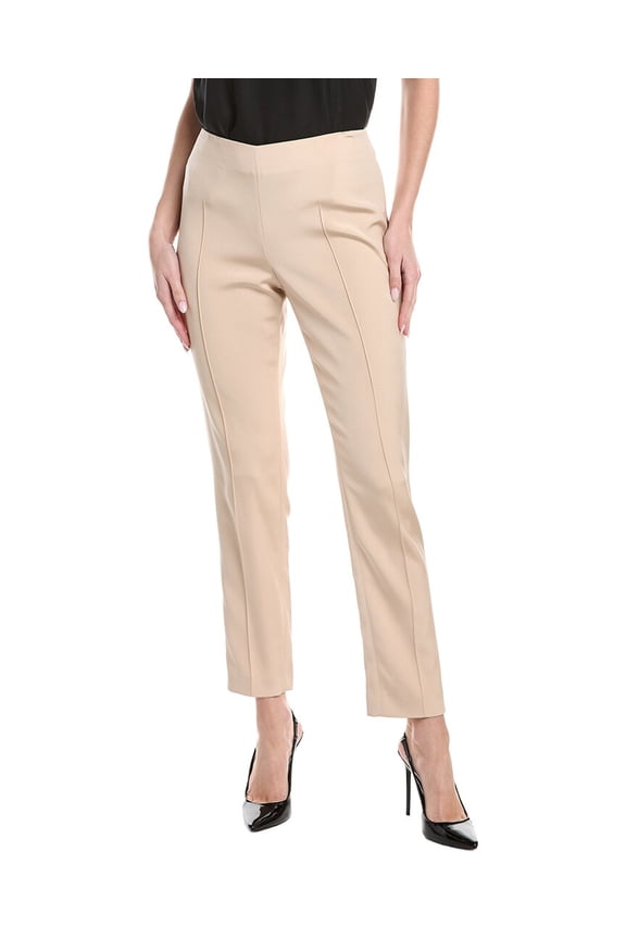 womens Melissa Silk-Blend Pant, 10, Tan