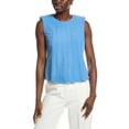 thumbnail image 1 of Akris womens  Silk Pintuck Blouse, 4, Blue, 1 of 3