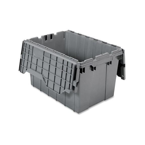 Akro-Mils 12-Gal Attached Lid Container